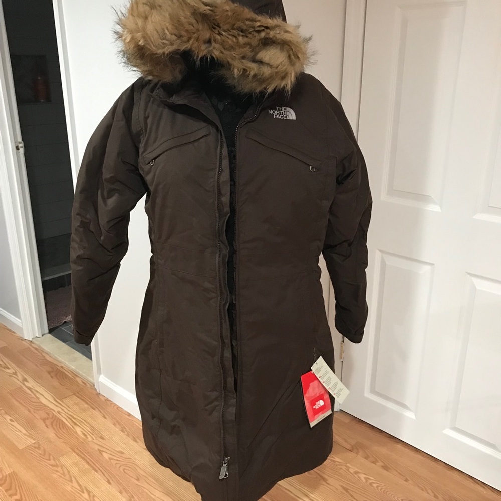Women’s North Face Brown Parka